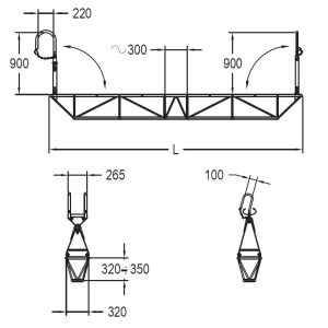 013-G.GG E 013-TP.GG - PIATTAFORMA DI LAVORO - SEZIONE TRIANGOLARE-TRAPEZOIDALE