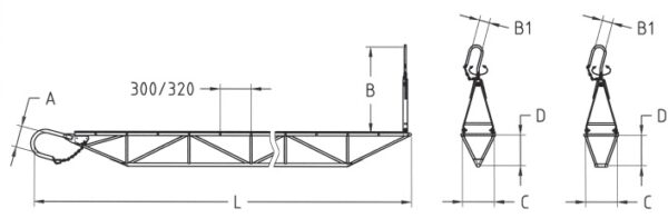 013-TP - PIATTAFORMA DI LAVORO - SEZIONE TRAPEZOIDALE