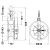 026-2 - CARRUCOLA DI STENDIMENTO PER CONDUTTORE PREFORMATO B.T