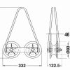 026-A - CARRUCOLA DI STENDIMENTO A DUE RUOTE