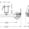 029 - CARRUCOLA DI STENDIMENTO B.T. A DUE RUOTE