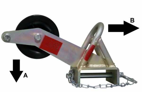 5004 - DISPOSITIVO DI SOLLEVAMENTO CON RUOTA NYLON