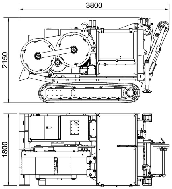 AFD086.12 - ARGANO FRENO DIGITALE SEMOVENTE - Capacità 70 kN