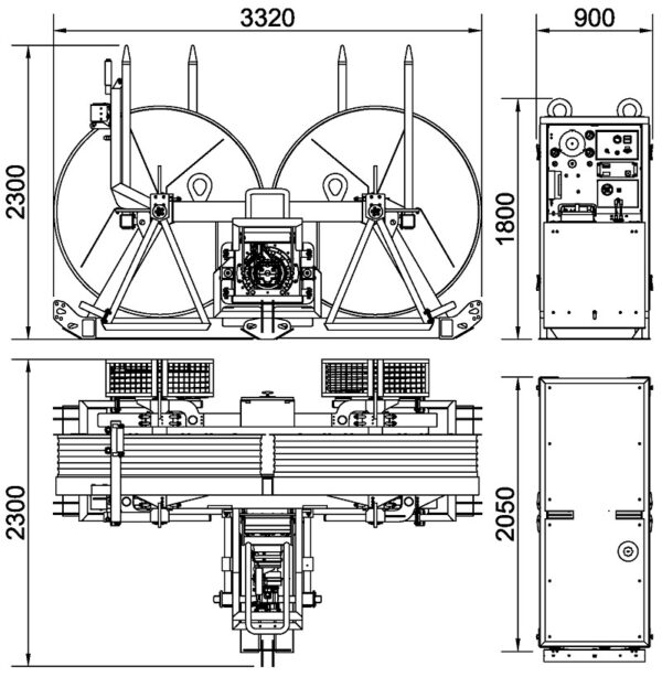 AS156.11 - ARGANO FRENO SCOMPONIBILE - Capacità 70 kN