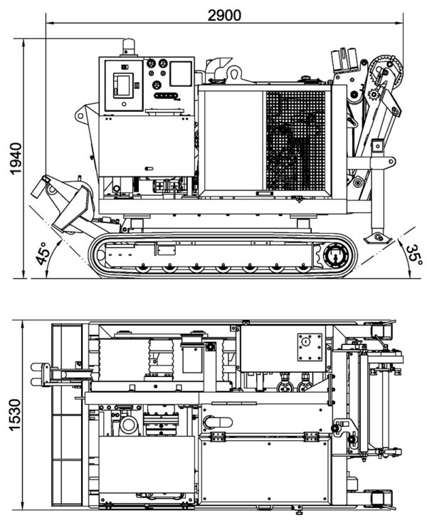 D107RS6 - ARGANO DIGITALE SEMOVENTE - Capacità 70 kN